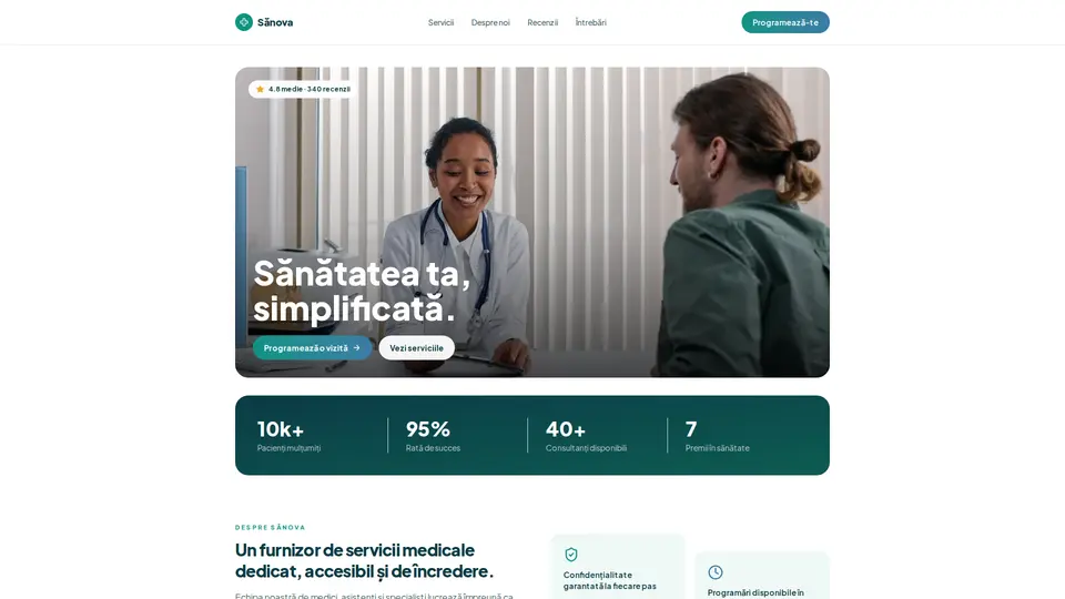 Exemplu de site pentru medical, construit de fă-țisite.ro